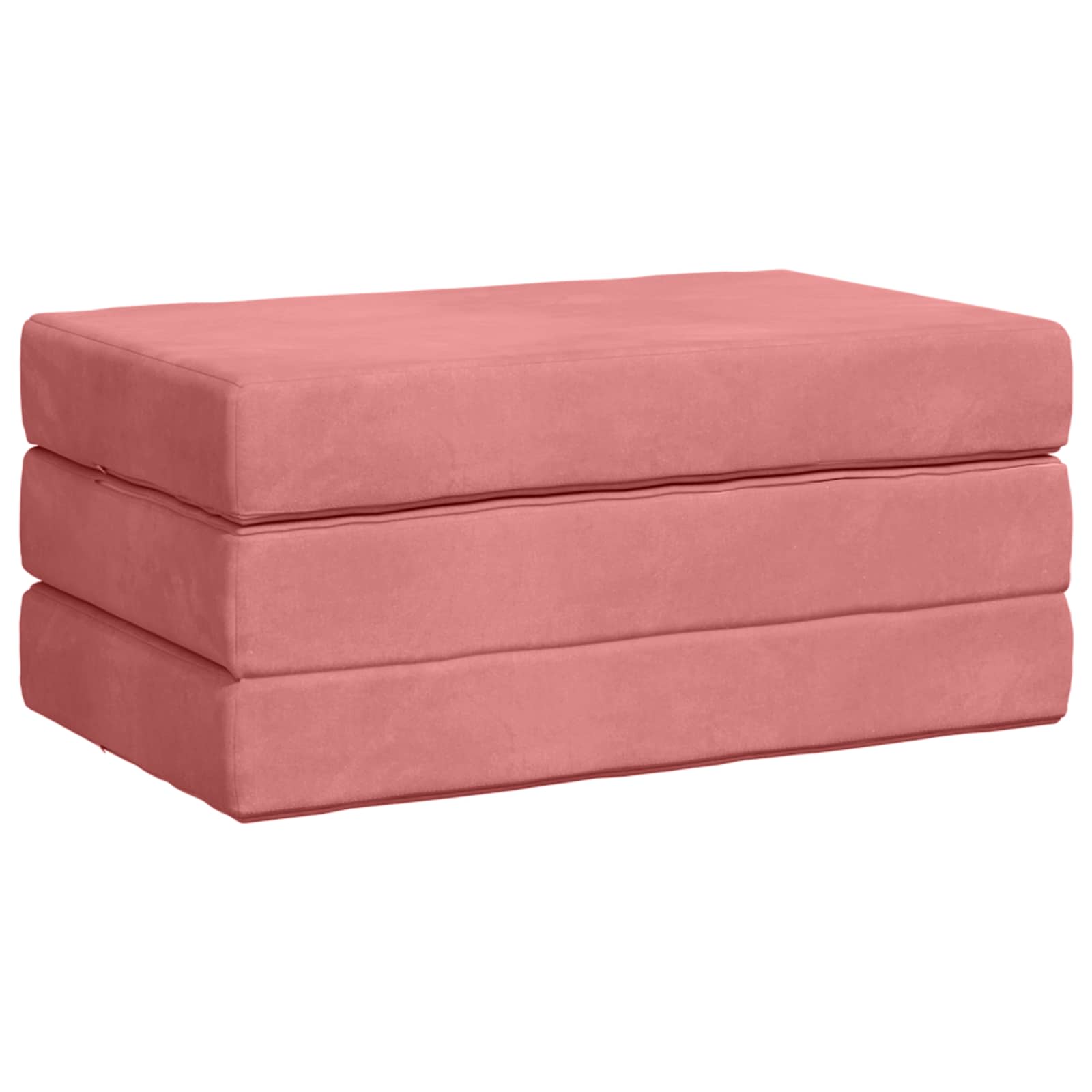 vidaXL Składana Sofa Łóżko 100 x 67 x 45 cm różowy