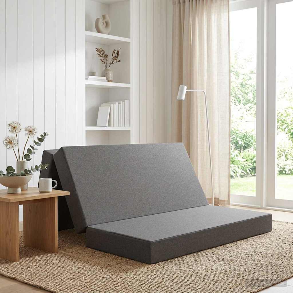vidaXL Składana Sofa Łóżko 160 x 67 x 45 cm jasnoszary