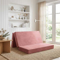 vidaXL Składana Sofa Łóżko 160 x 67 x 45 cm różowy