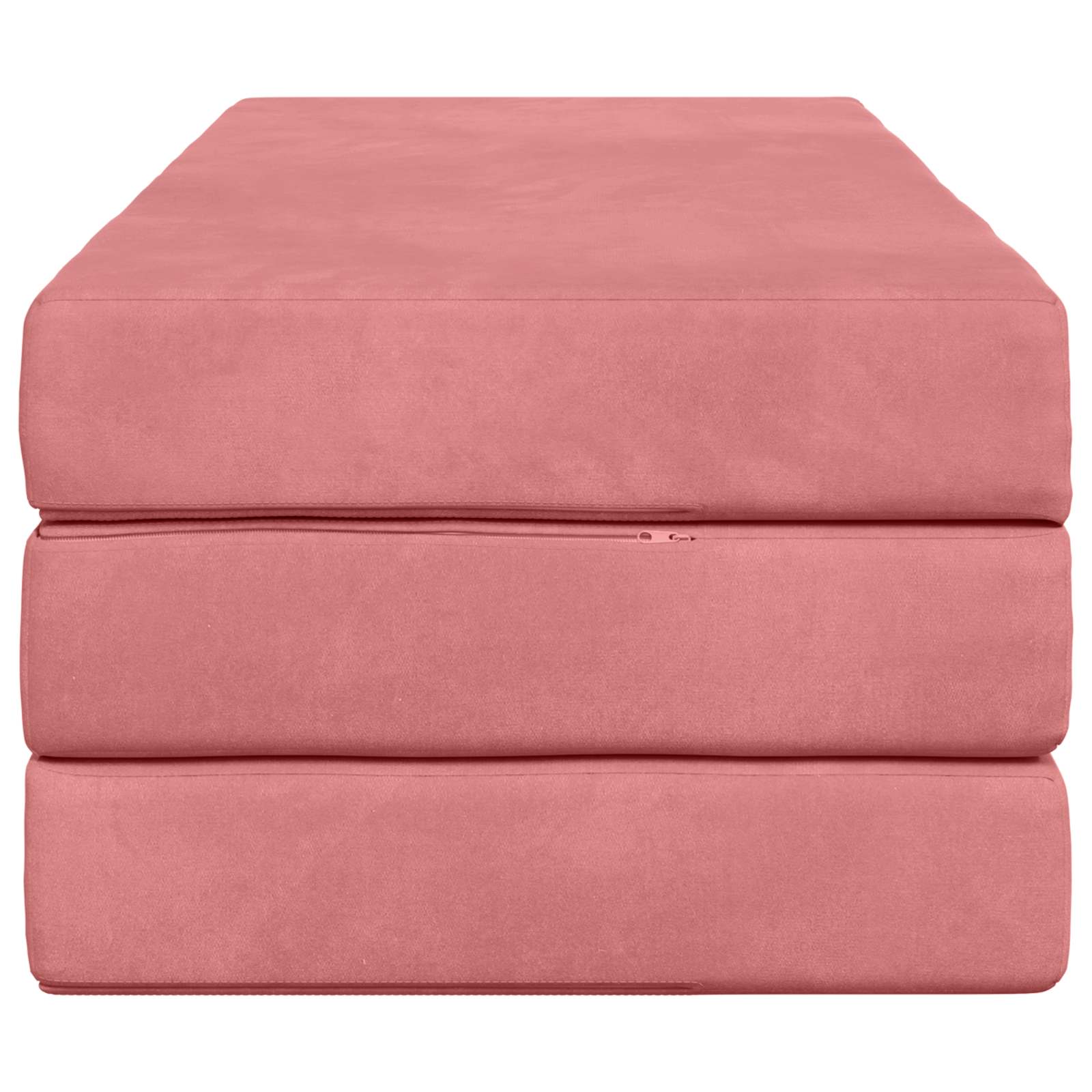vidaXL Składana Sofa Łóżko 120 x 67 x 45 cm różowy
