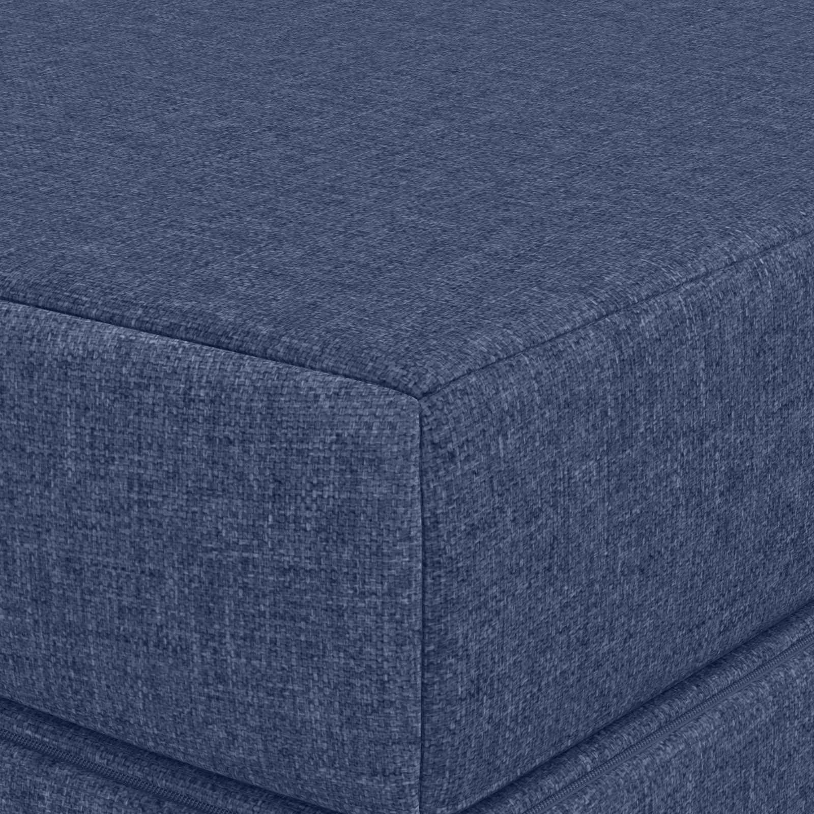 vidaXL Składana Sofa Łóżko 140 x 67 x 45 cm niebieski