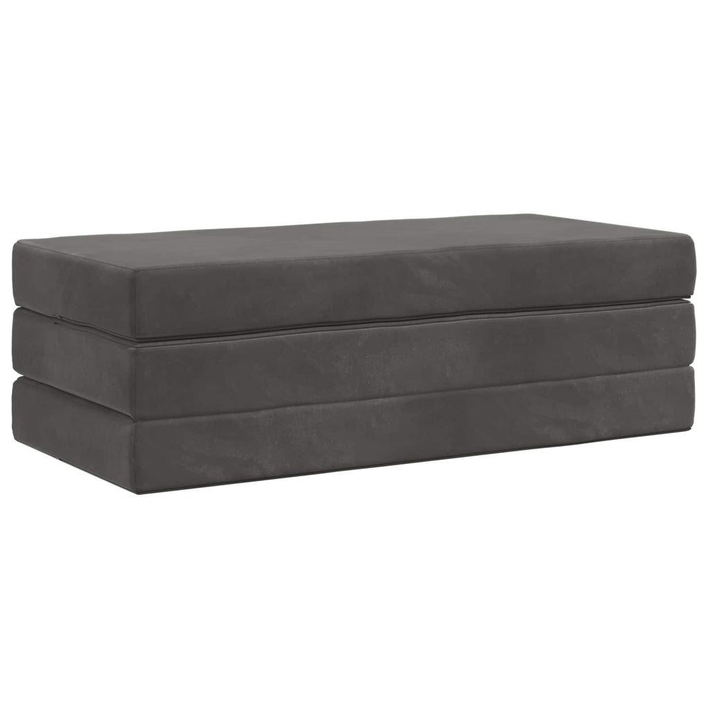 vidaXL Składana Sofa Łóżko 140 x 67 x 45 cm ciemnoszary