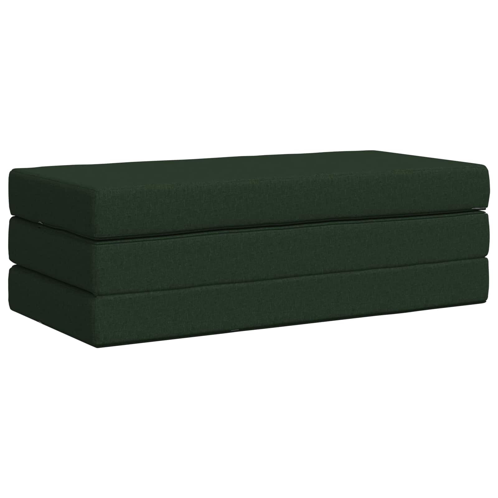 vidaXL Składana Sofa Łóżko 160 x 67 x 45 cm Ciemnozielony