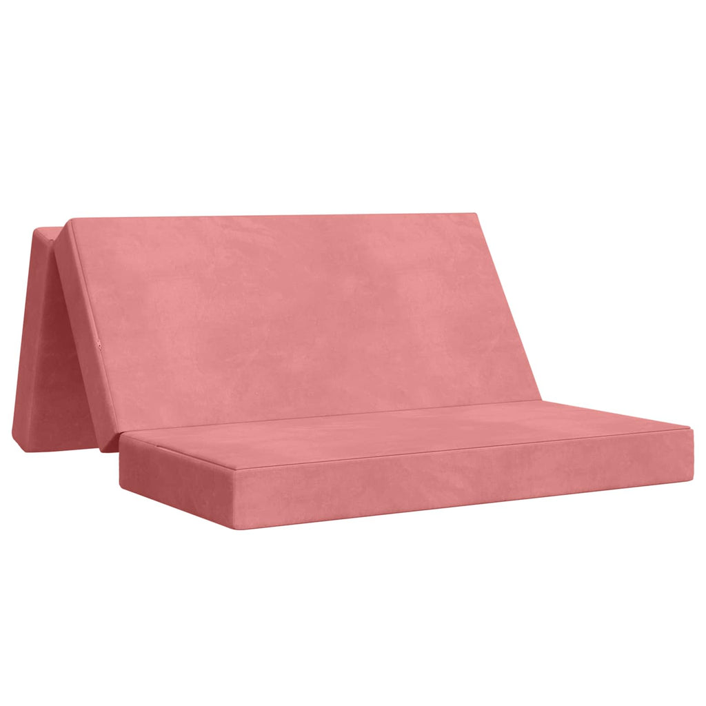 vidaXL Składana Sofa Łóżko 160 x 67 x 45 cm różowy