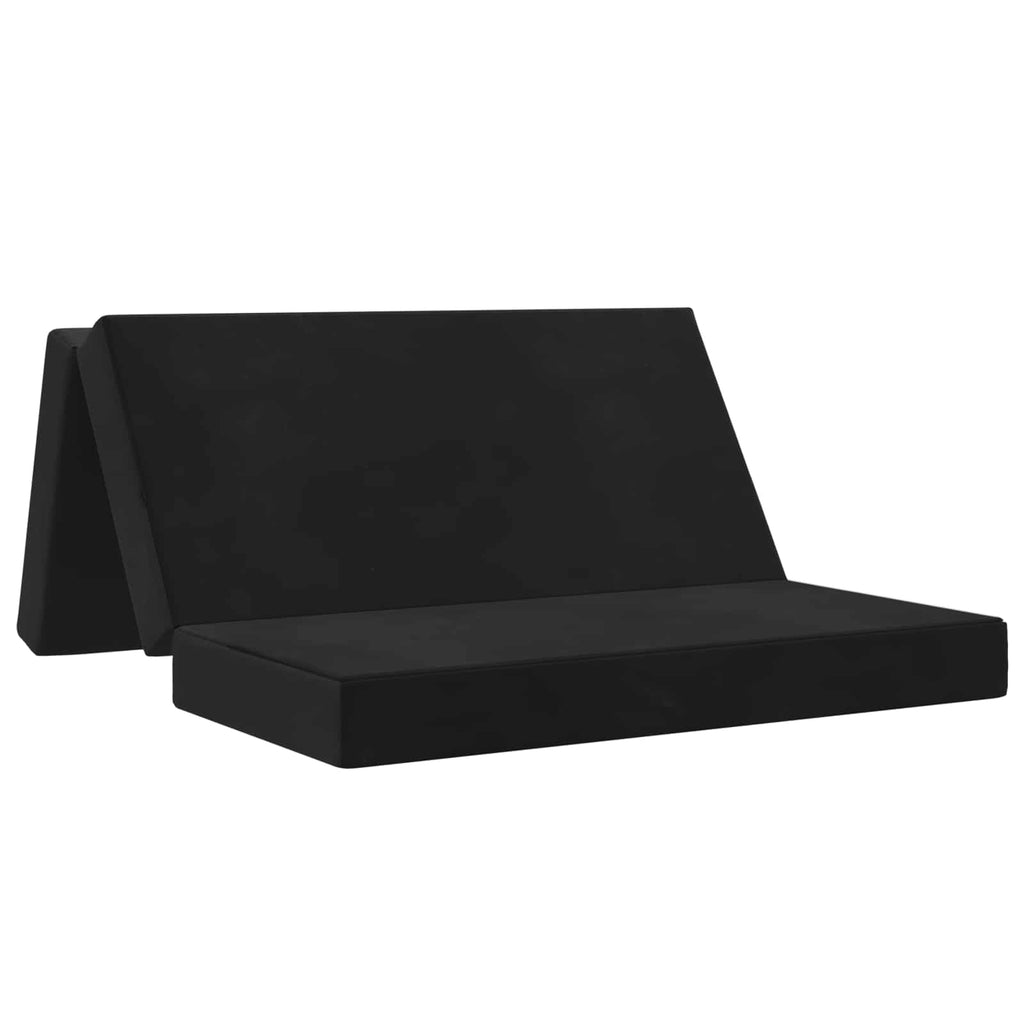 vidaXL Składana Sofa Łóżko 160 x 67 x 45 cm Czarny