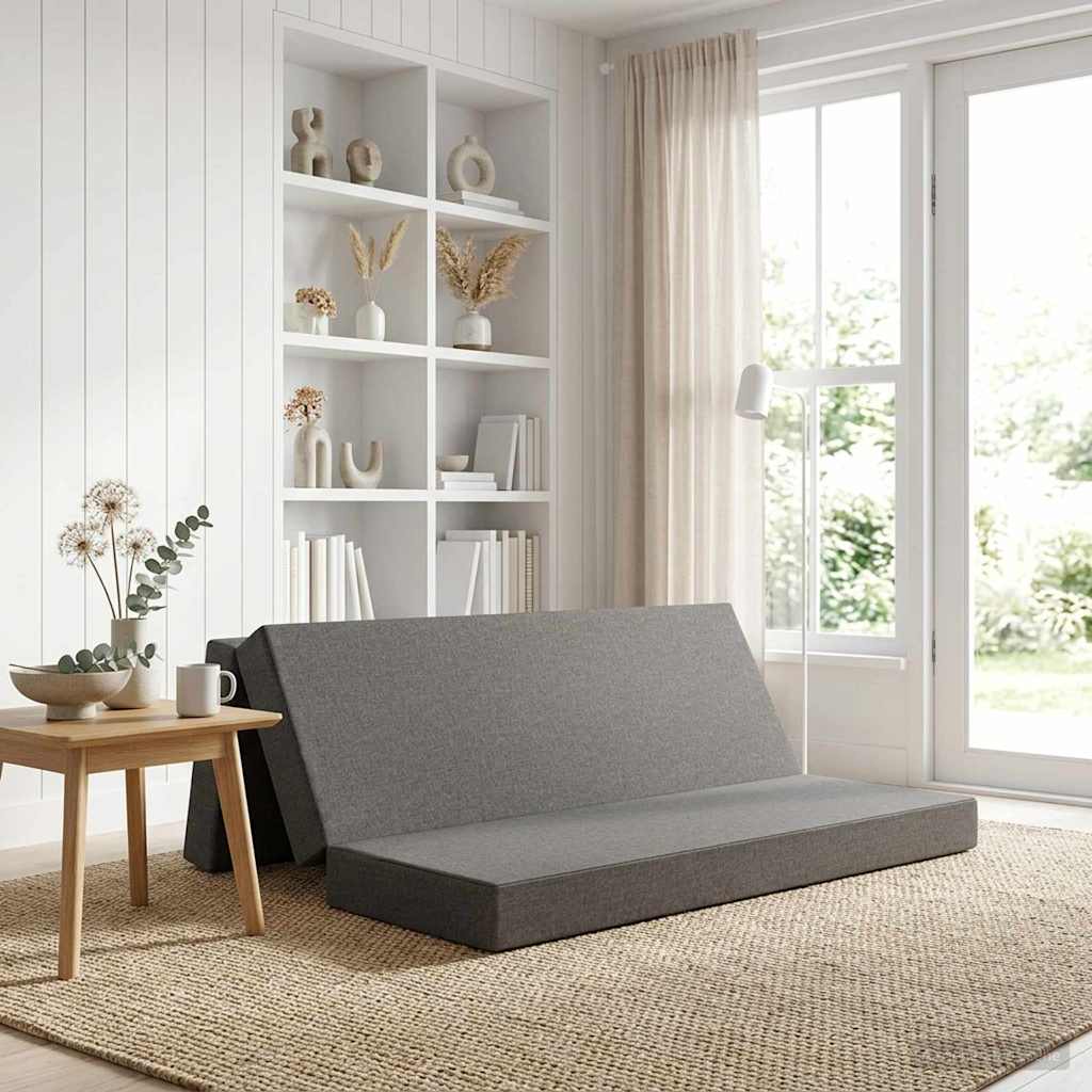 vidaXL Składana Sofa Łóżko 180 x 67 x 45 cm jasnoszary
