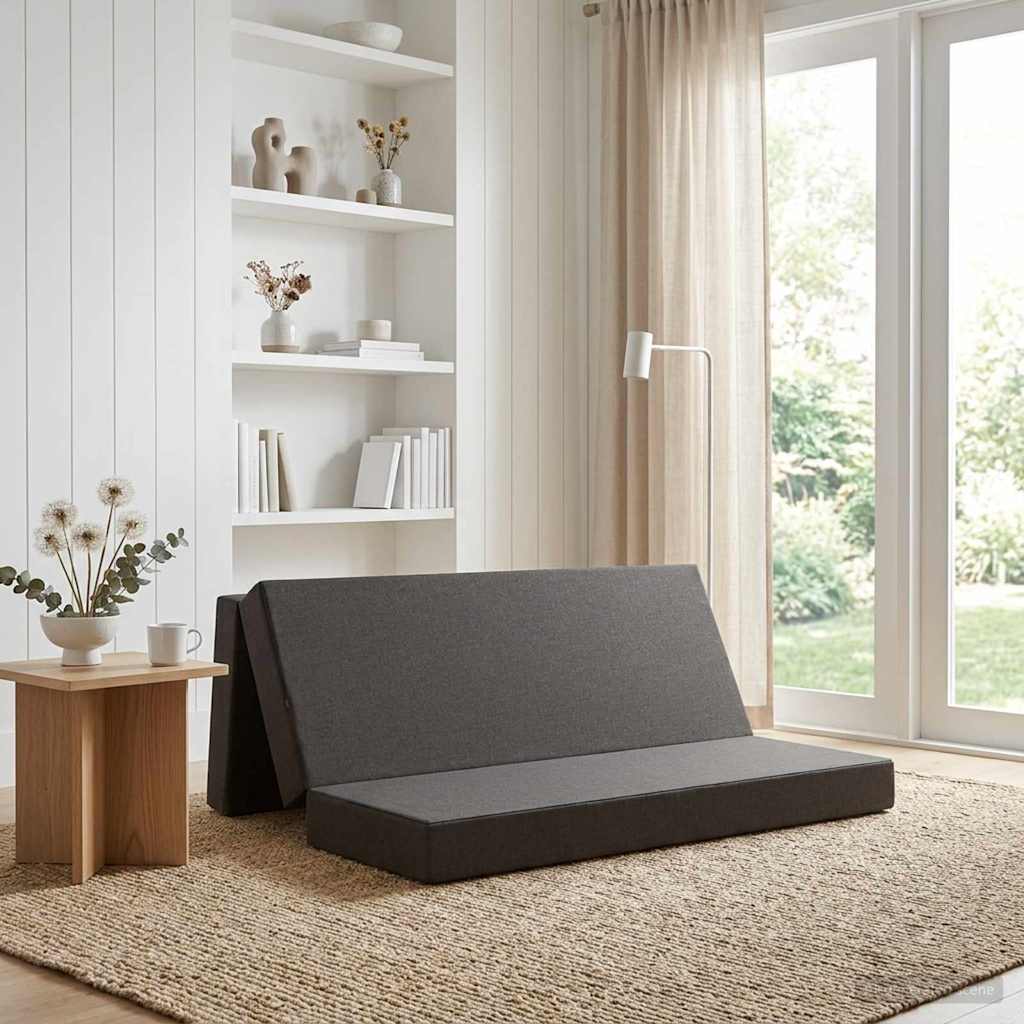 vidaXL Składana Sofa Łóżko 200 x 67 x 45 cm ciemnoszary