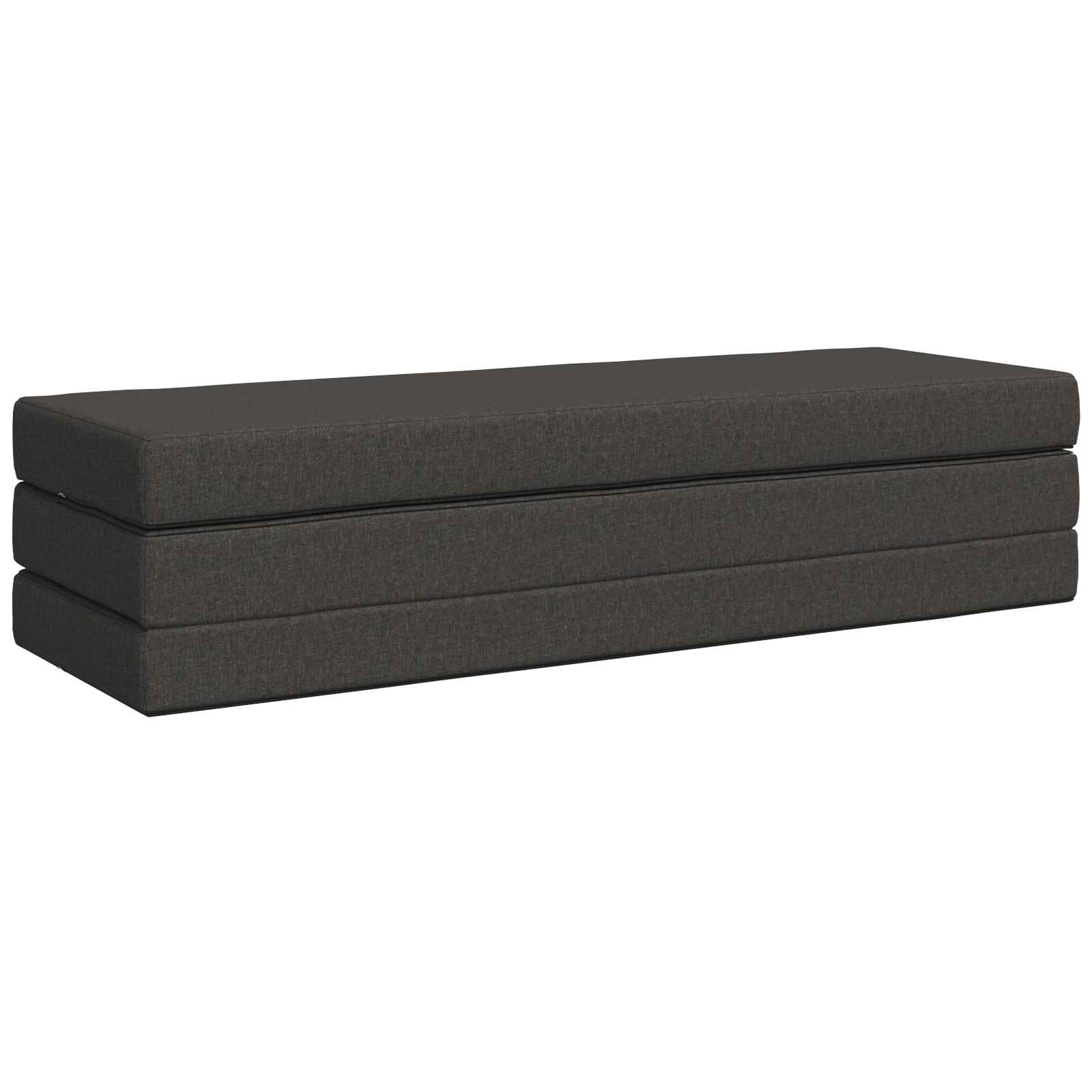 vidaXL Składana Sofa Łóżko 180 x 67 x 45 cm ciemnoszary
