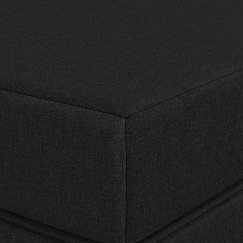 vidaXL Składana Sofa Łóżko 180 x 67 x 45 cm Czarny