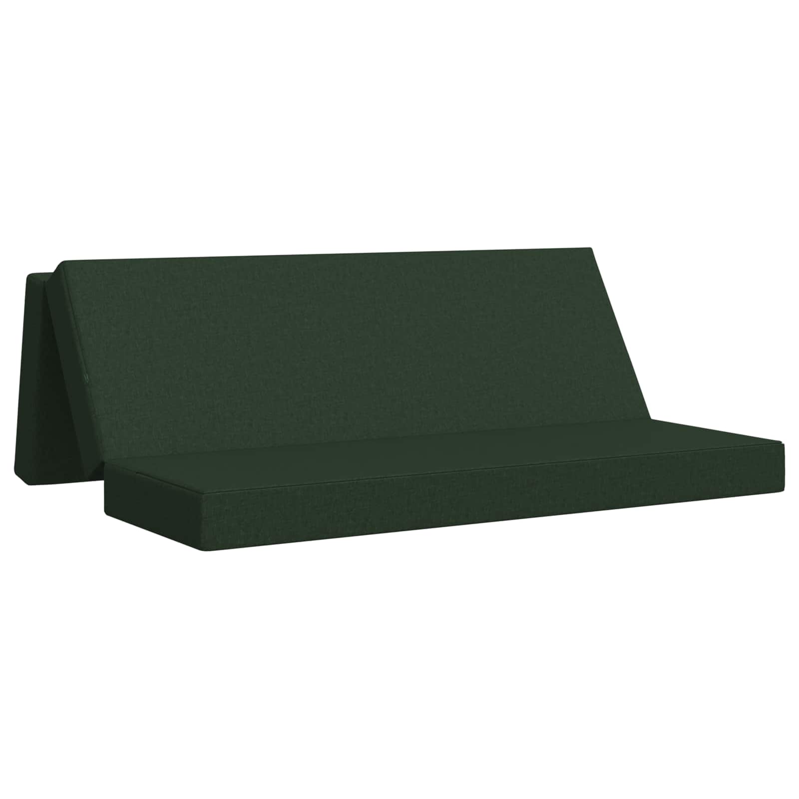 vidaXL Składana Sofa Łóżko 180 x 67 x 45 cm Ciemnozielony