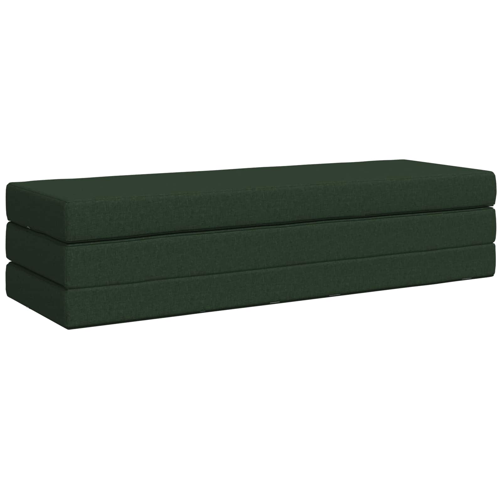 vidaXL Składana Sofa Łóżko 180 x 67 x 45 cm Ciemnozielony