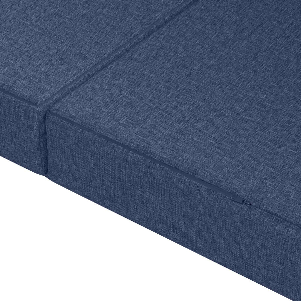 vidaXL Składana Sofa Łóżko 180 x 67 x 45 cm niebieski