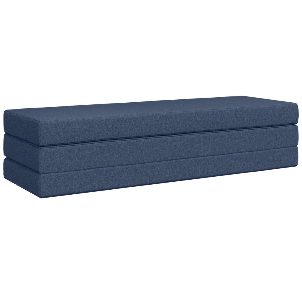 vidaXL Składana Sofa Łóżko 180 x 67 x 45 cm niebieski
