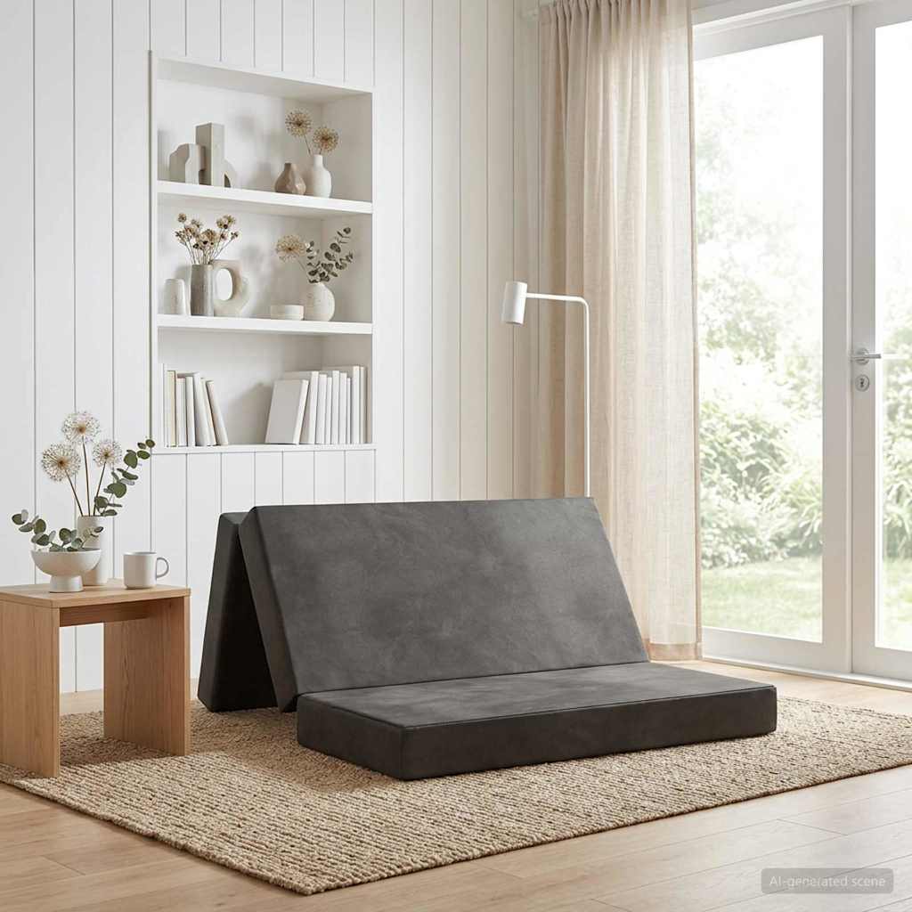 vidaXL Składana Sofa Łóżko 180 x 67 x 45 cm jasnoszary