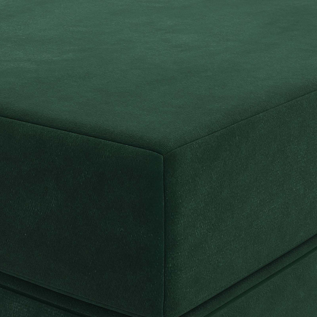 vidaXL Składana Sofa Łóżko 180 x 67 x 45 cm Ciemnozielony