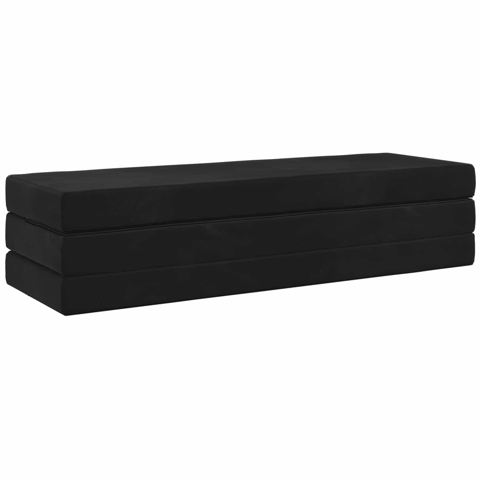vidaXL Składana Sofa Łóżko 180 x 67 x 45 cm Czarny