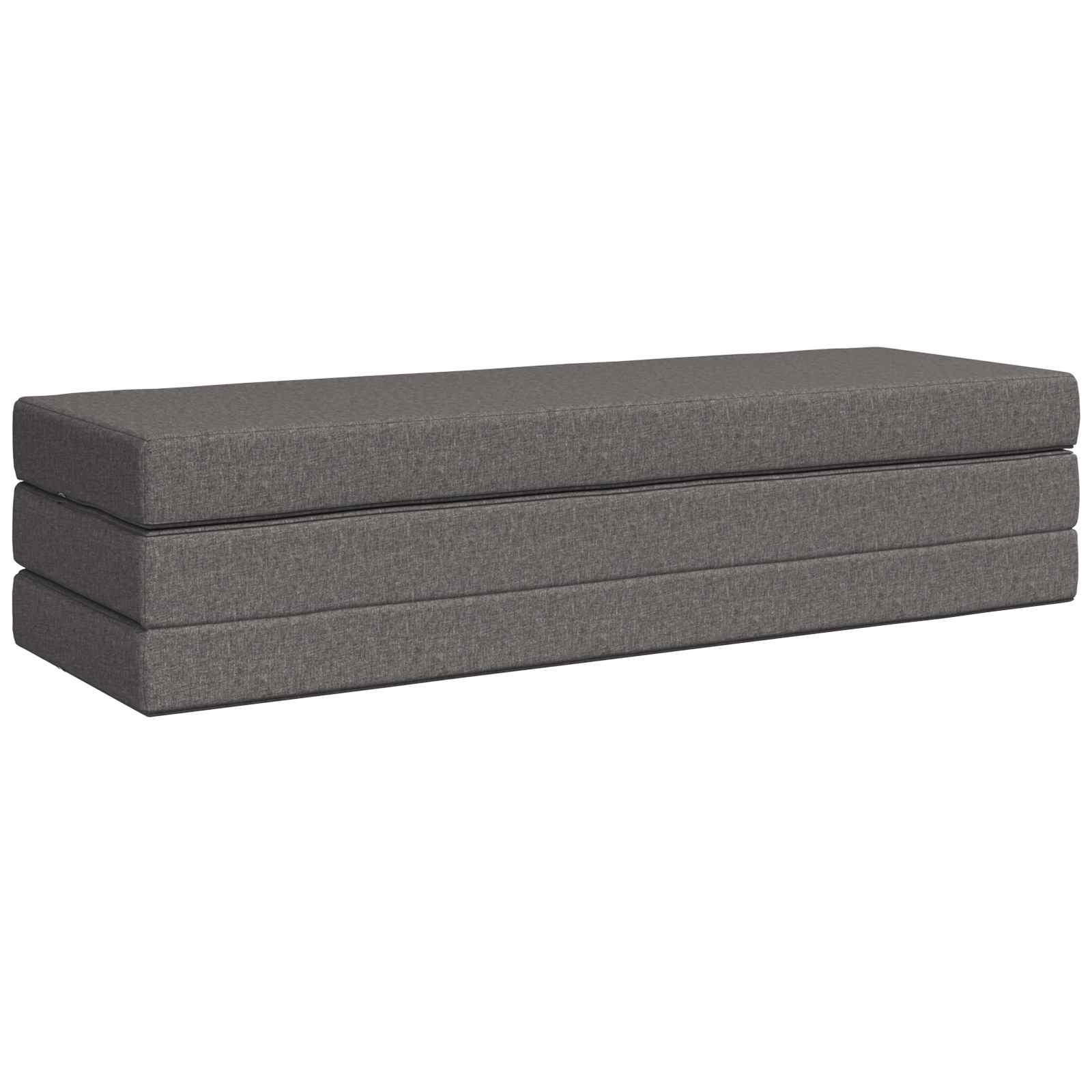 vidaXL Składana Sofa Łóżko 200 x 67 x 45 cm jasnoszary