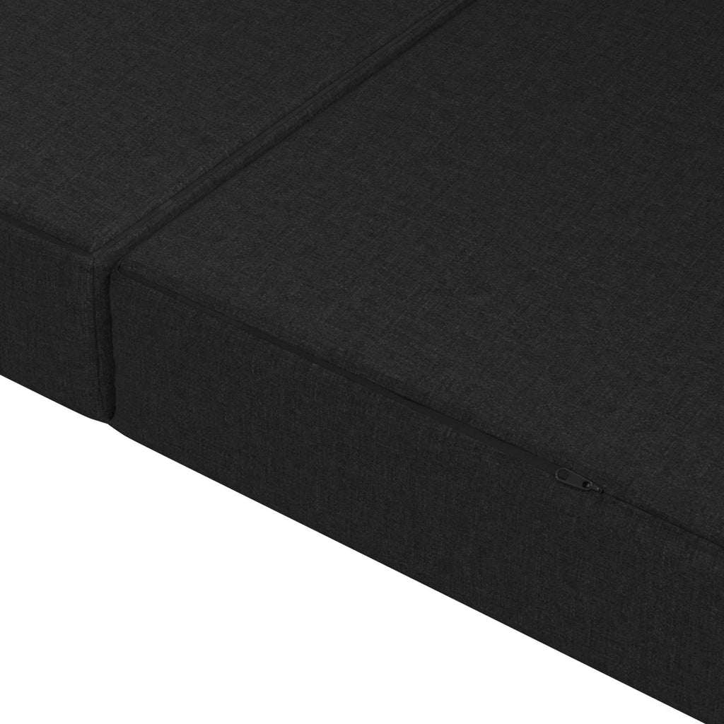 vidaXL Składana Sofa Łóżko 200 x 67 x 45 cm Czarny