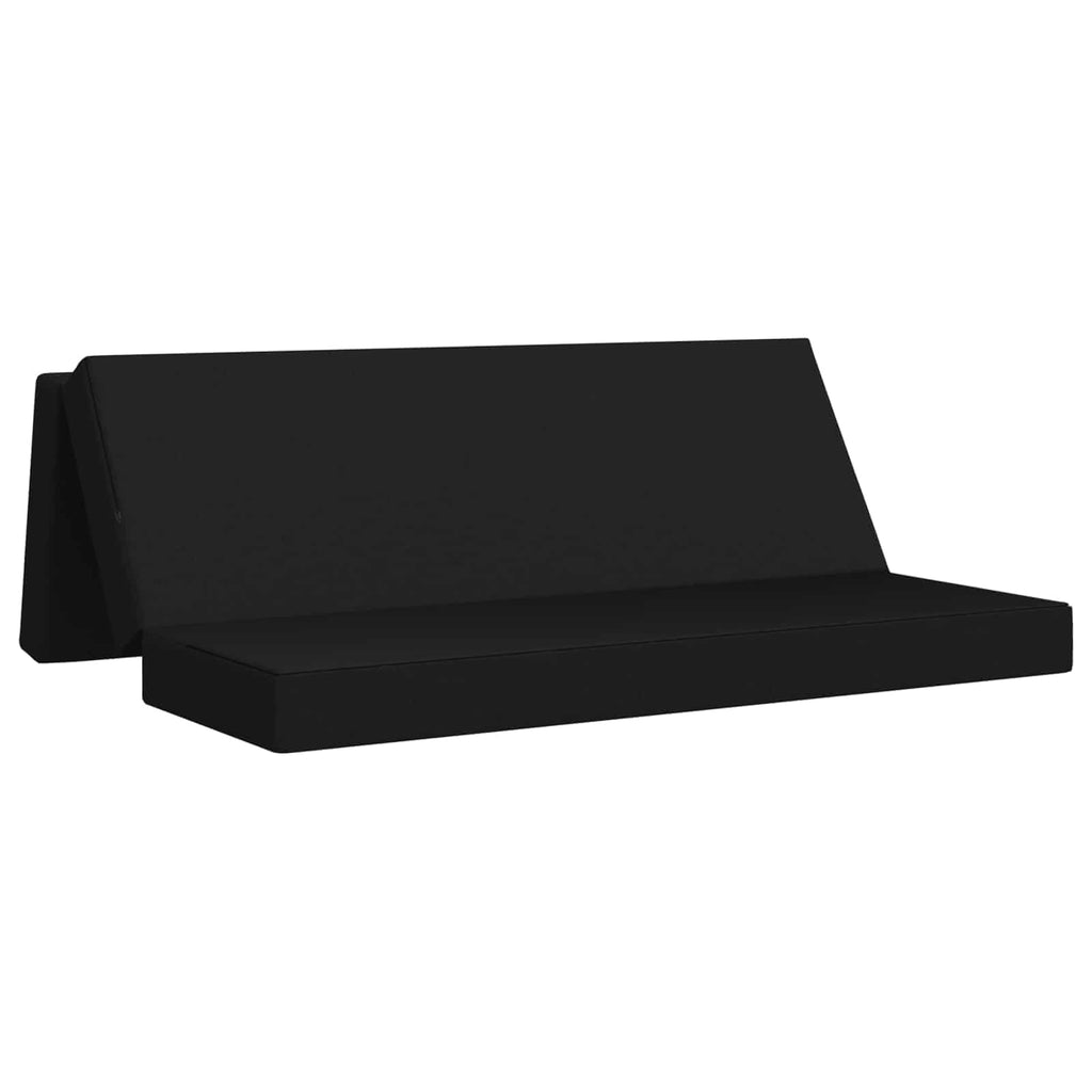 vidaXL Składana Sofa Łóżko 200 x 67 x 45 cm Czarny
