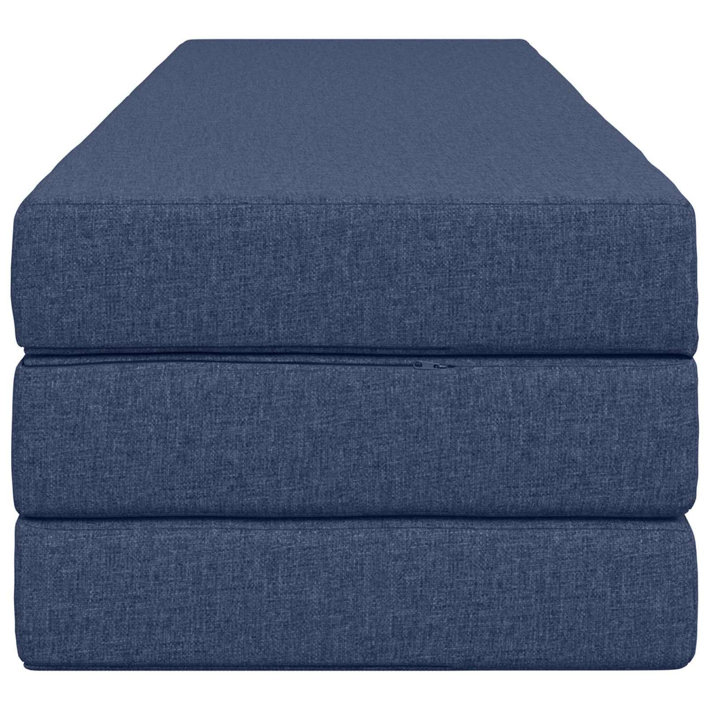 vidaXL Składana Sofa Łóżko 200 x 67 x 45 cm niebieski