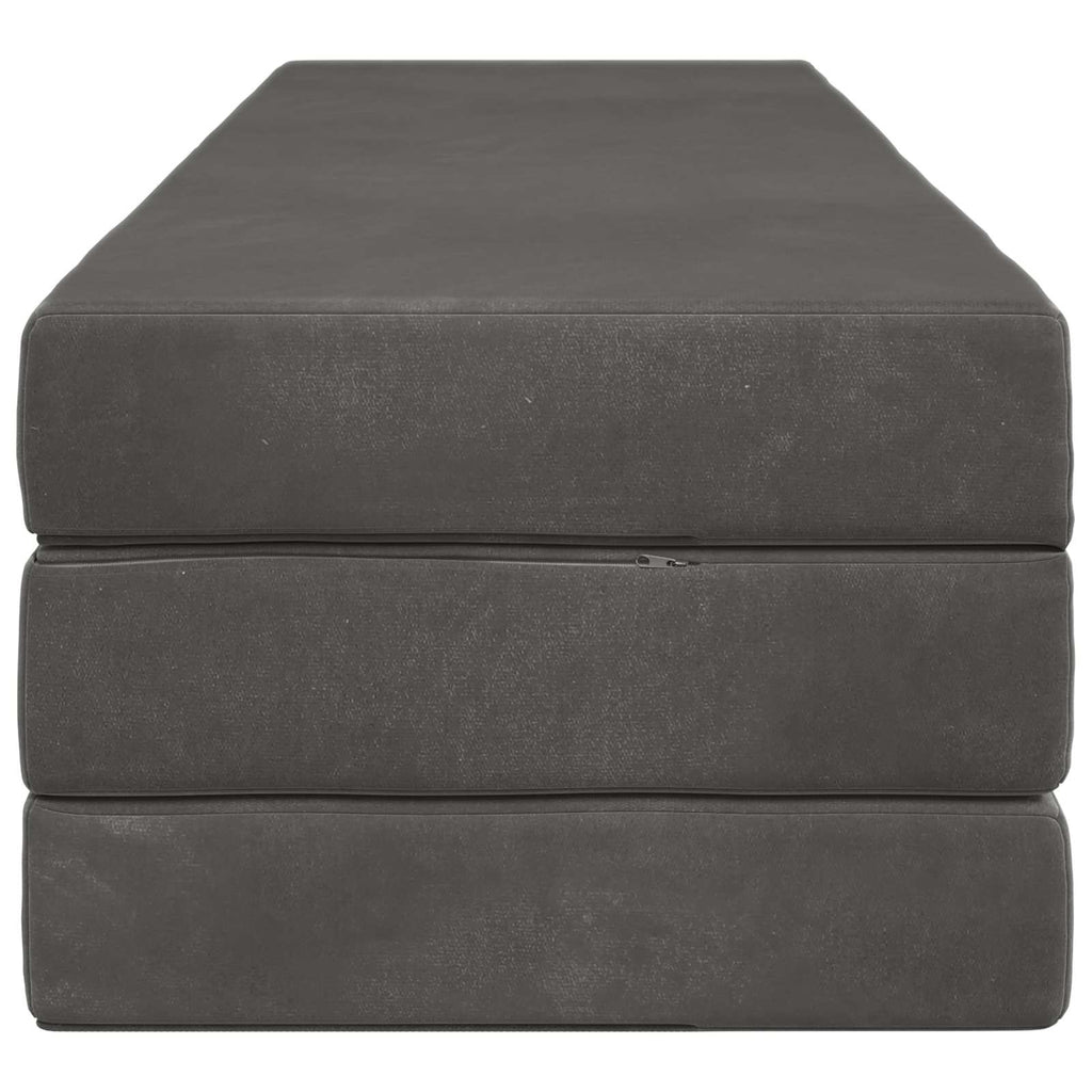 vidaXL Składana Sofa Łóżko 200 x 67 x 45 cm ciemnoszary