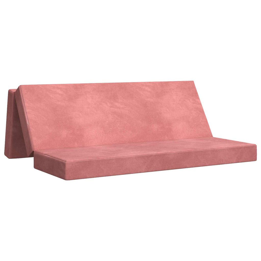 vidaXL Składana Sofa Łóżko 200 x 67 x 45 cm różowy