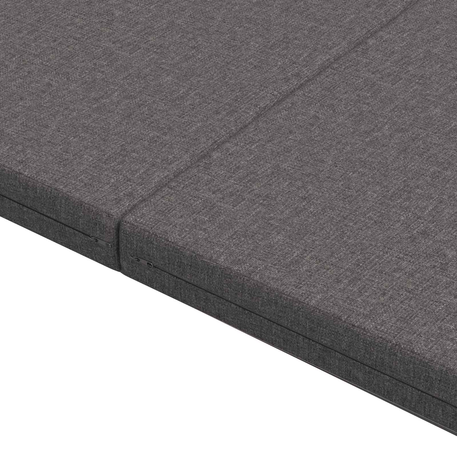 vidaXL Składana Sofa Łóżko 140 x 67 x 15 cm jasnoszary