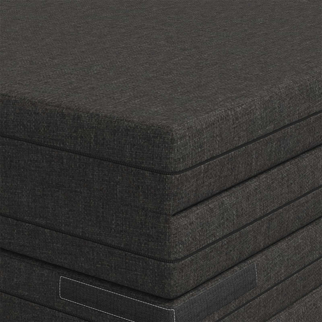 vidaXL Składana Sofa Łóżko 140 x 67 x 15 cm ciemnoszary