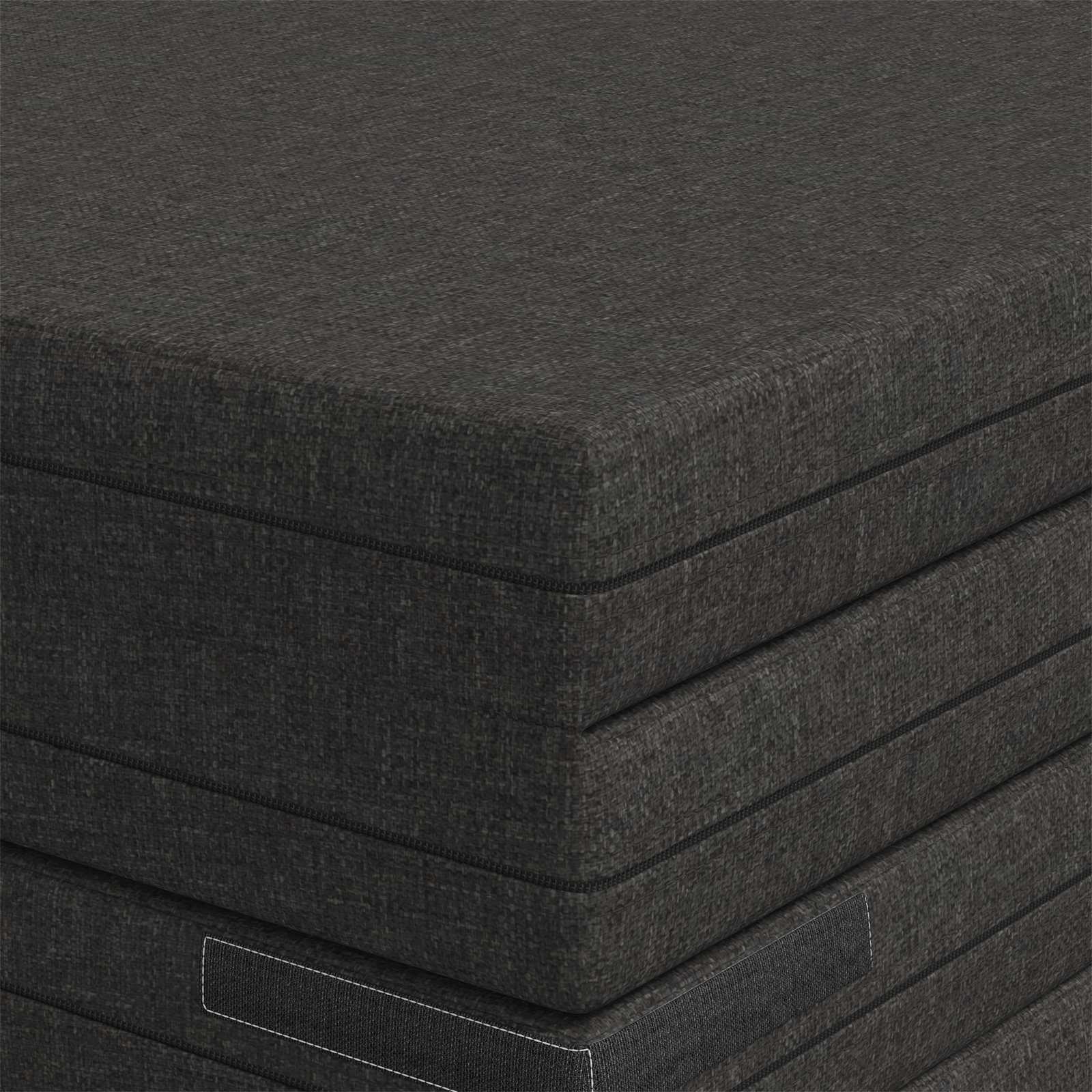 vidaXL Składana Sofa Łóżko 140 x 67 x 15 cm ciemnoszary