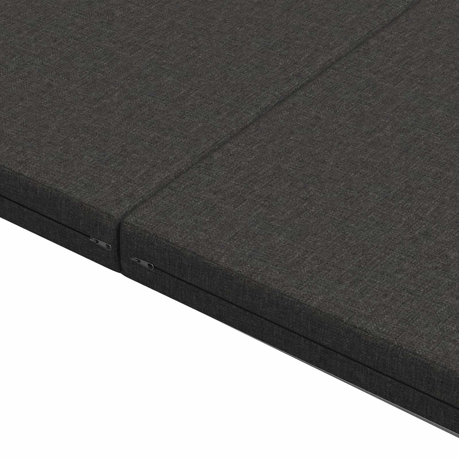vidaXL Składana Sofa Łóżko 140 x 67 x 15 cm ciemnoszary