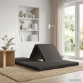 vidaXL Składana Sofa Łóżko 140 x 67 x 15 cm ciemnoszary
