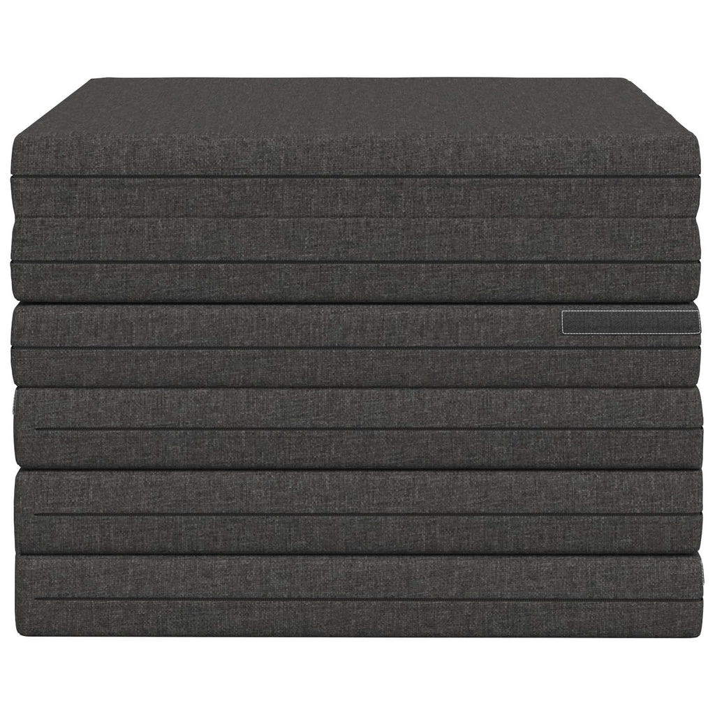 vidaXL Składana Sofa Łóżko 140 x 67 x 15 cm ciemnoszary