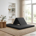 vidaXL Składana Sofa Łóżko 140 x 67 x 15 cm Czarny