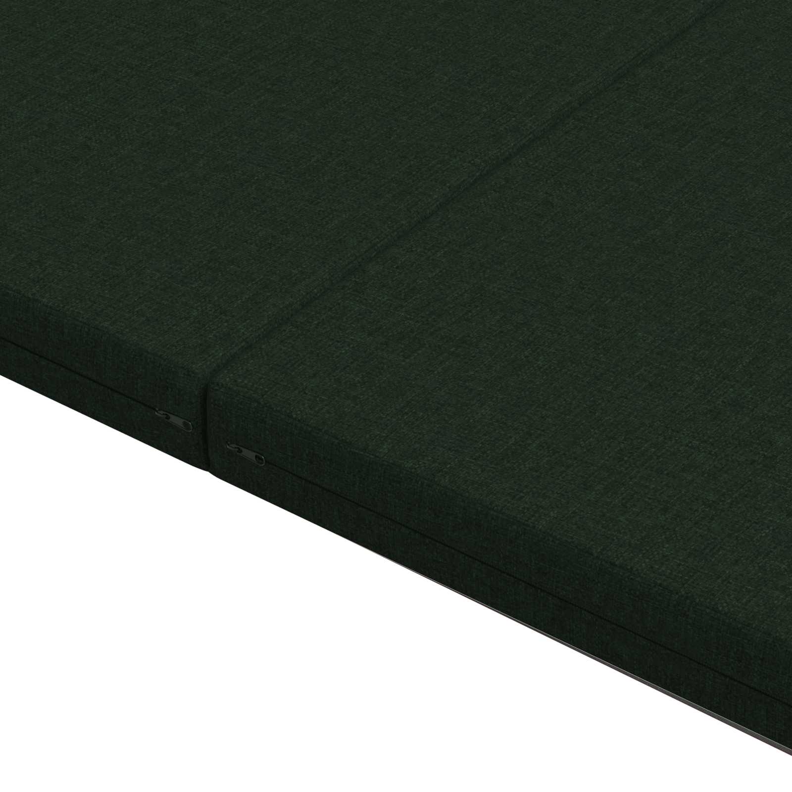 vidaXL Składana Sofa Łóżko 140 x 67 x 15 cm Ciemnozielony