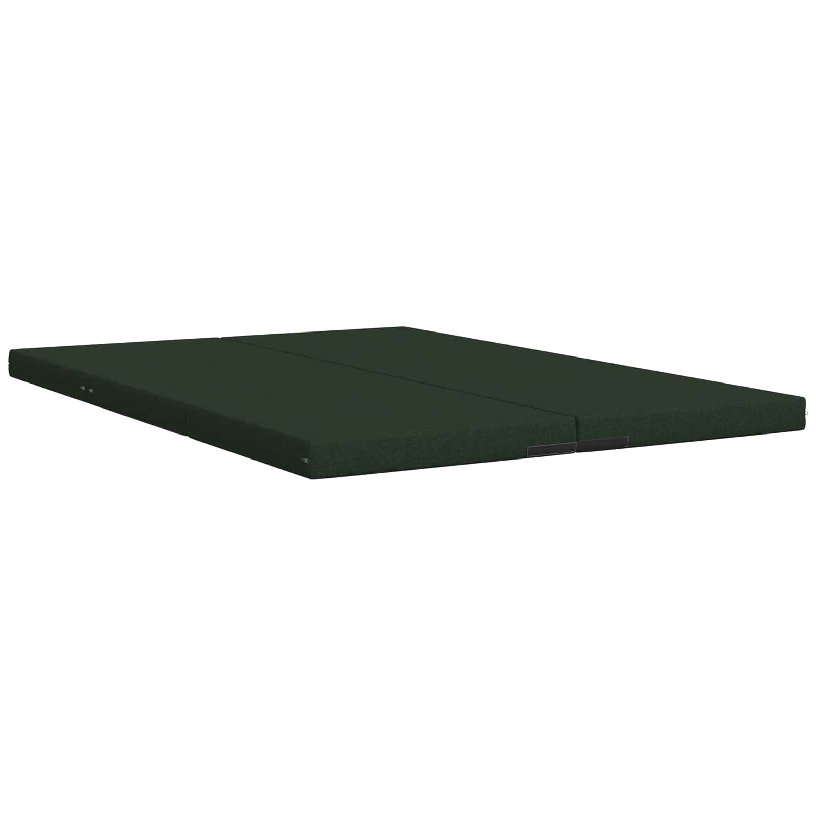 vidaXL Składana Sofa Łóżko 140 x 67 x 15 cm Ciemnozielony