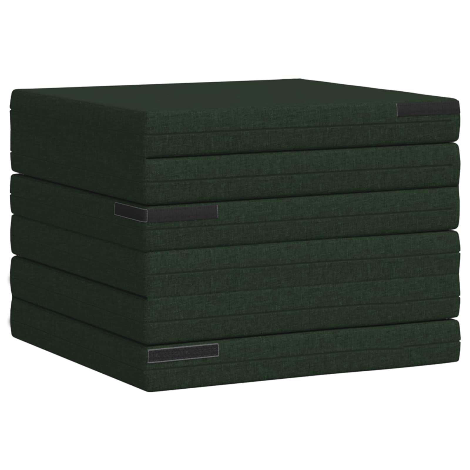 vidaXL Składana Sofa Łóżko 140 x 67 x 15 cm Ciemnozielony