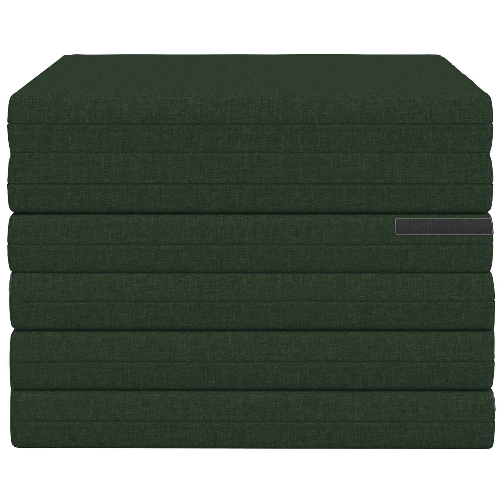 vidaXL Składana Sofa Łóżko 140 x 67 x 15 cm Ciemnozielony