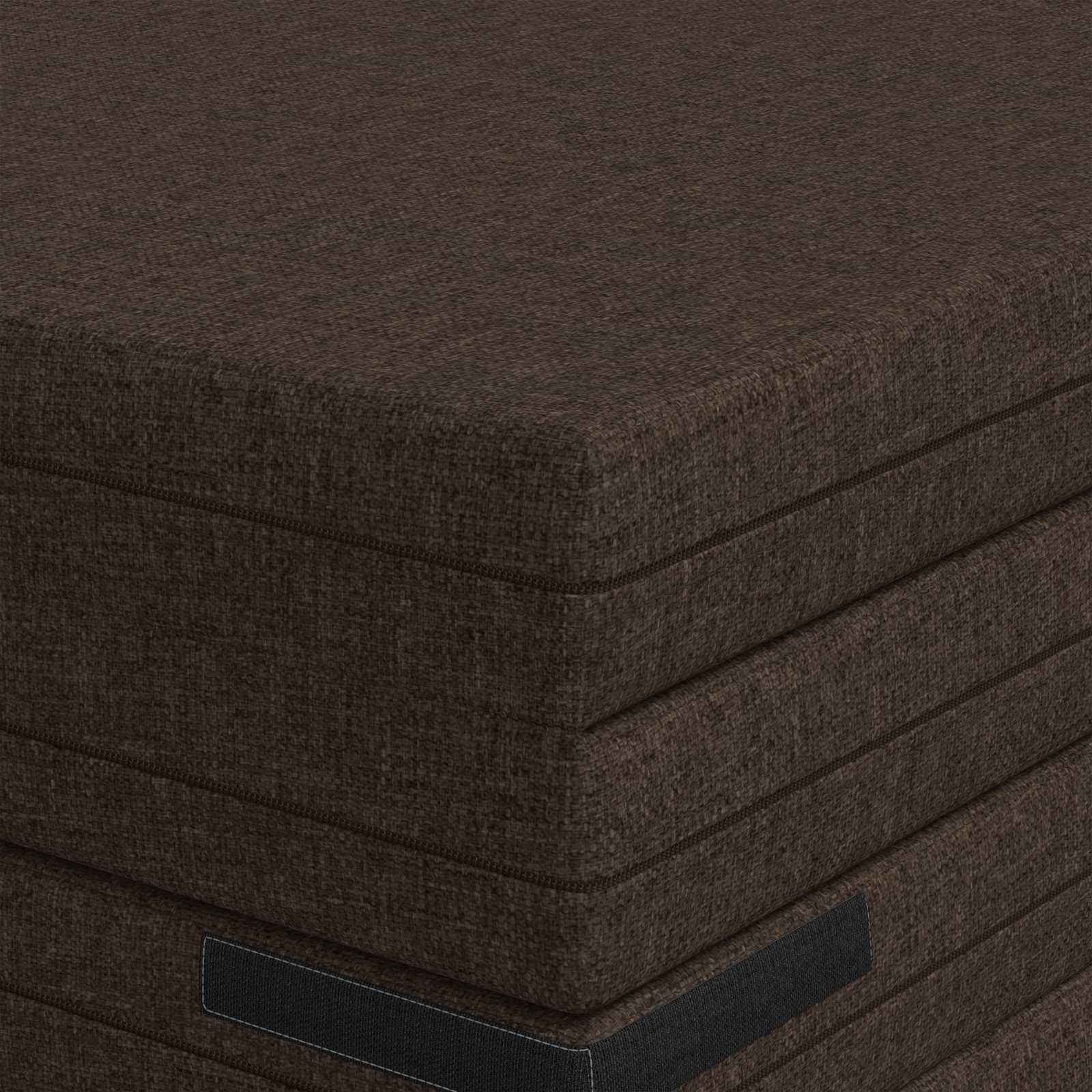 vidaXL Składana Sofa Łóżko 140 x 67 x 15 cm Ciemnoszary