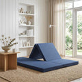 vidaXL Składana Sofa Łóżko 140 x 67 x 15 cm niebieski