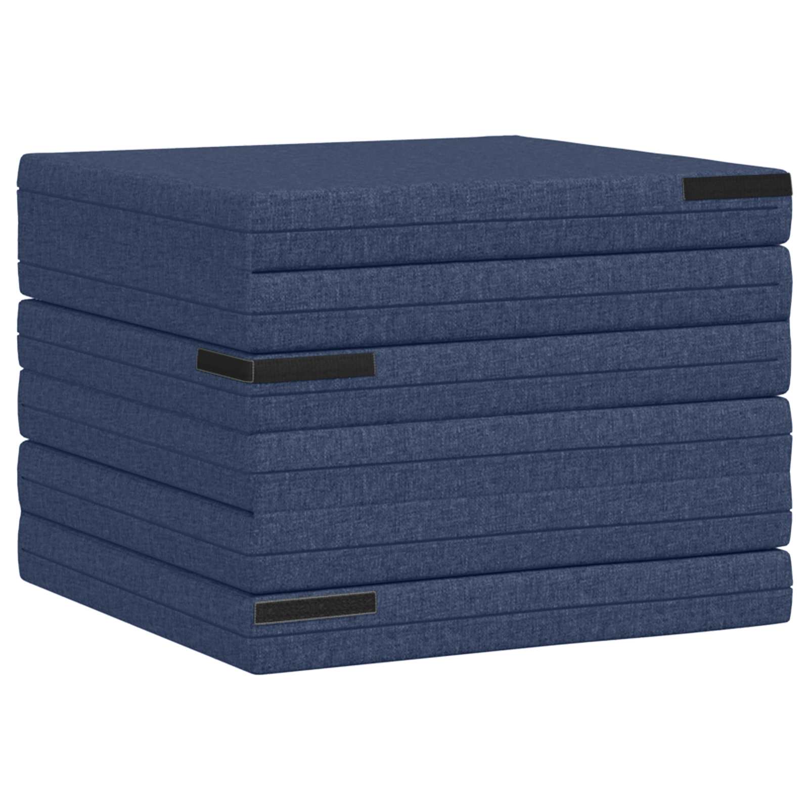 vidaXL Składana Sofa Łóżko 140 x 67 x 15 cm niebieski
