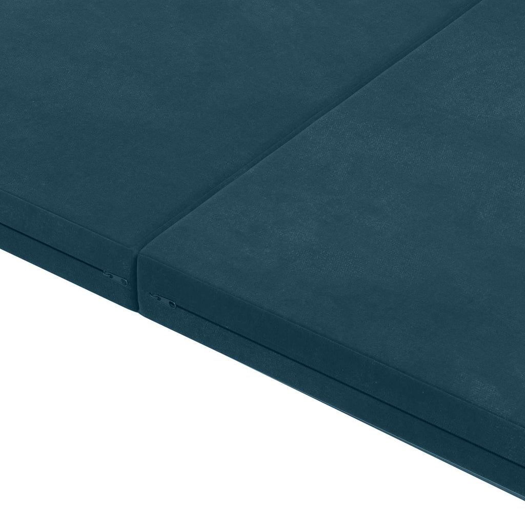 vidaXL Składana Sofa Łóżko 140 x 67 x 15 cm niebieski