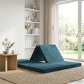 vidaXL Składana Sofa Łóżko 140 x 67 x 15 cm niebieski