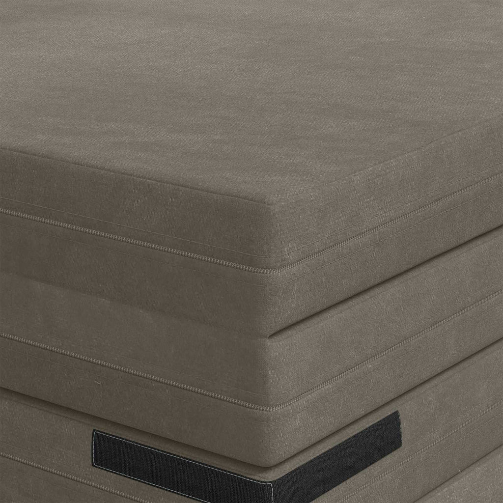 vidaXL Składana Sofa Łóżko 140 x 67 x 15 cm jasnoszary