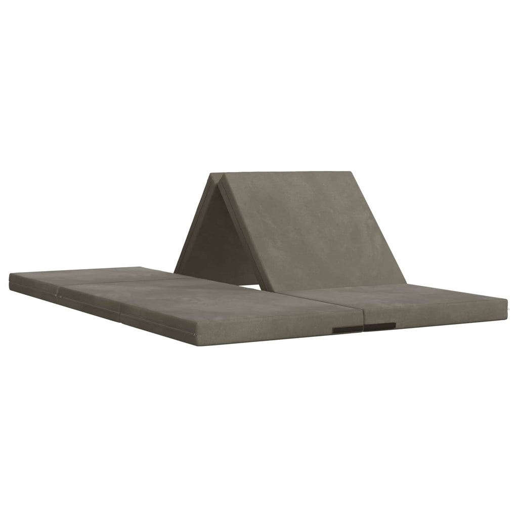 vidaXL Składana Sofa Łóżko 140 x 67 x 15 cm jasnoszary