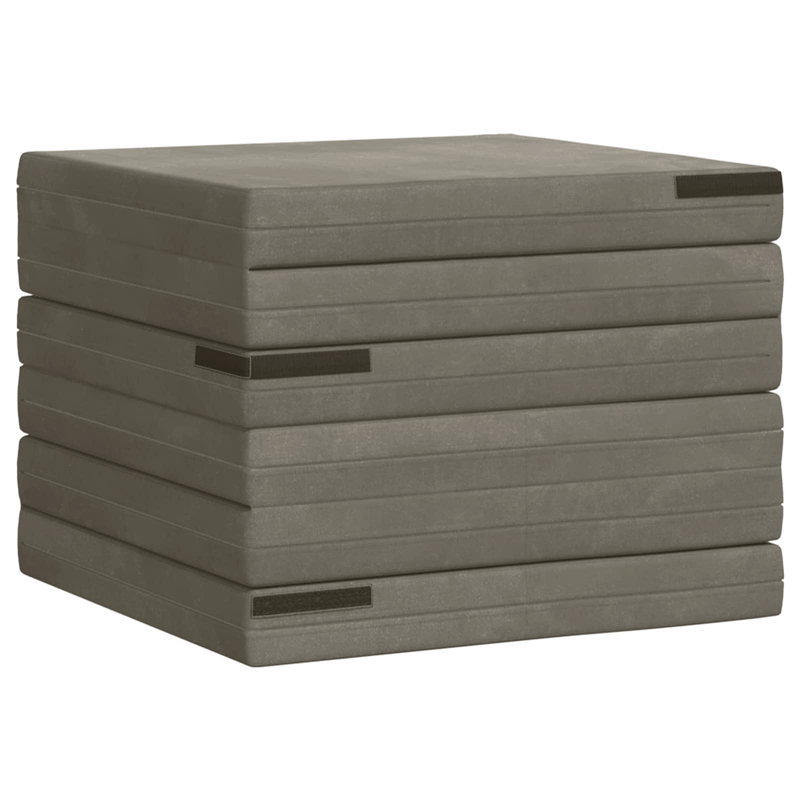 vidaXL Składana Sofa Łóżko 140 x 67 x 15 cm jasnoszary