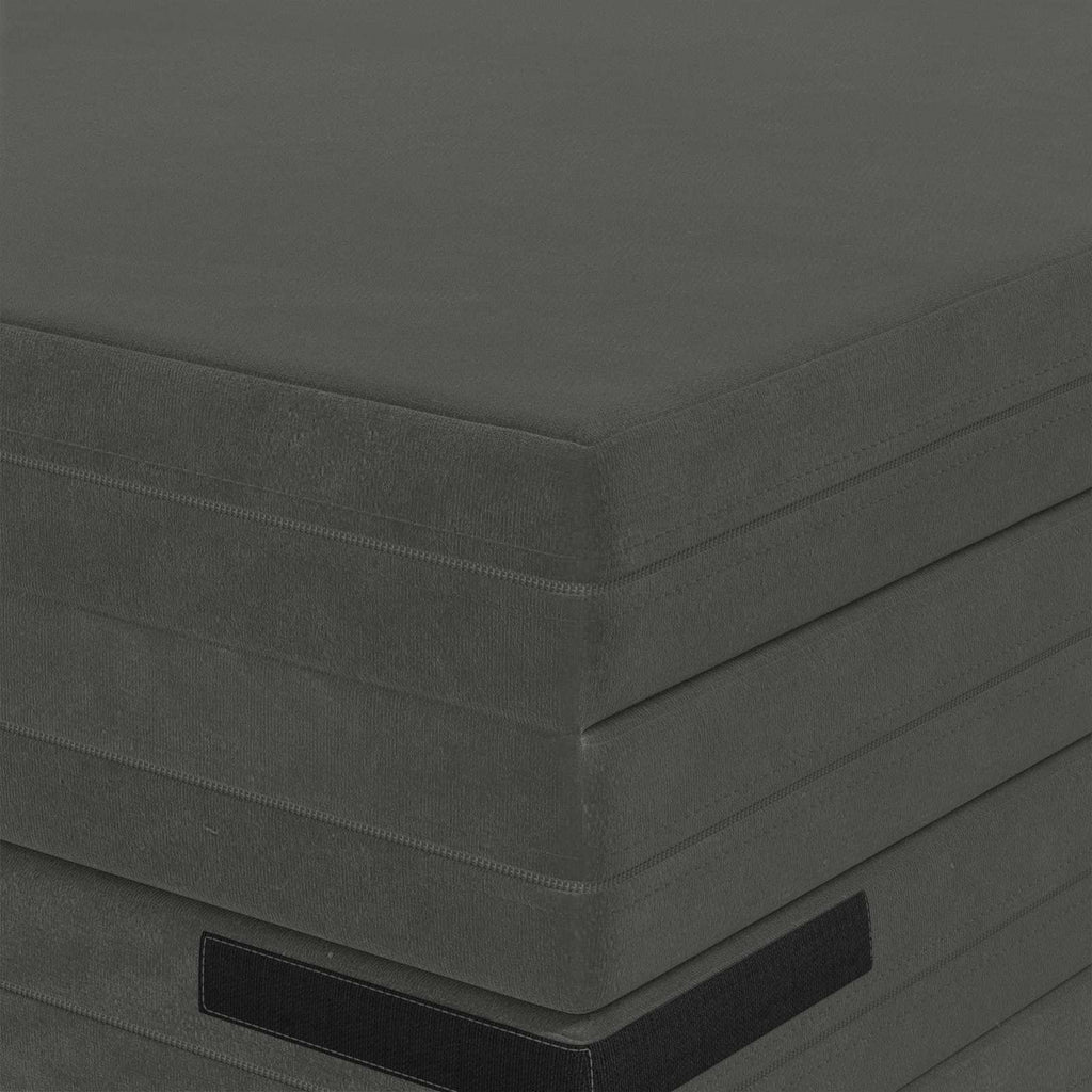 vidaXL Składana Sofa Łóżko 140 x 67 x 15 cm ciemnoszary