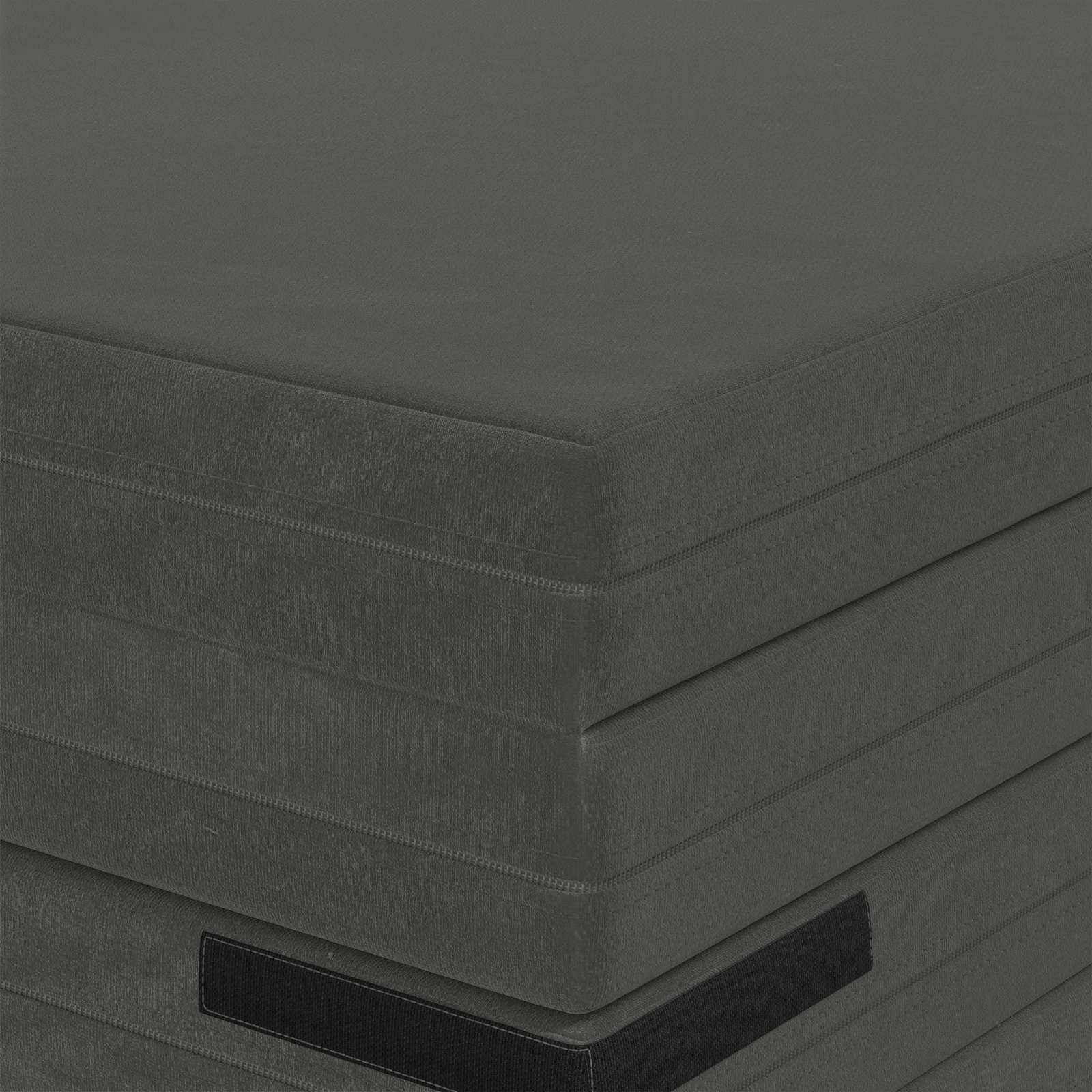 vidaXL Składana Sofa Łóżko 140 x 67 x 15 cm ciemnoszary