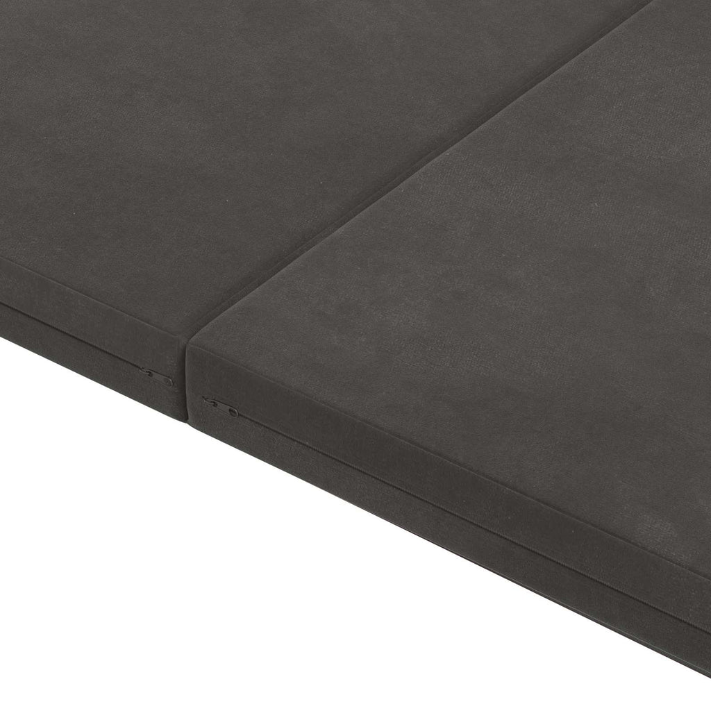 vidaXL Składana Sofa Łóżko 140 x 67 x 15 cm ciemnoszary