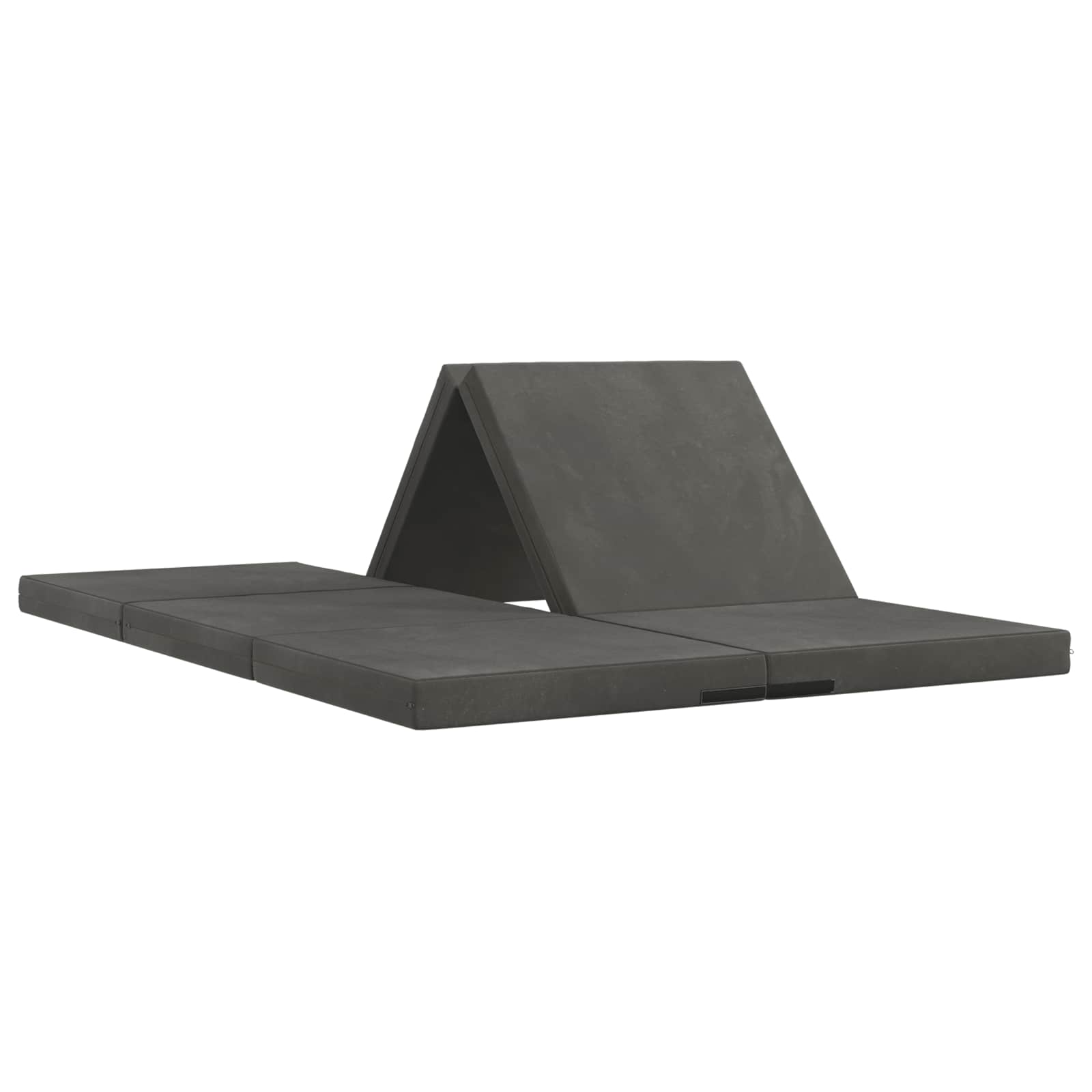 vidaXL Składana Sofa Łóżko 140 x 67 x 15 cm ciemnoszary