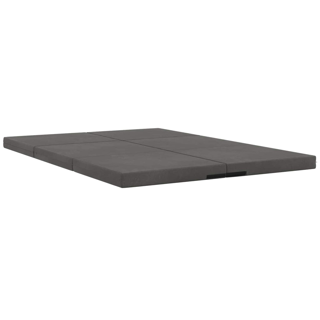 vidaXL Składana Sofa Łóżko 140 x 67 x 15 cm ciemnoszary